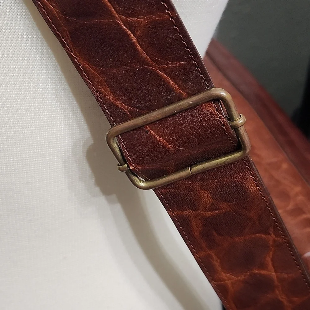 Mulberry Brown Leather Shoulder Bag Vintage Rare Luxury Made In England Xl